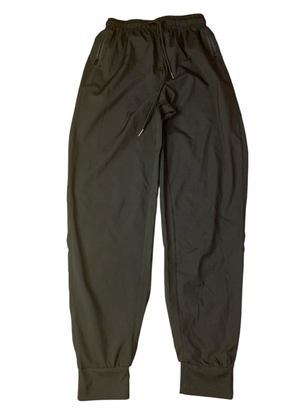SHEIN Black Lightweight Quick-Dry Joggers with Zipper Pockets - Size S